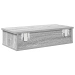 vidaXL Raft de perete cu sertare Gri Sonoma 60x28x15 cm Lemn prelucrat vidaXL Raft de perete cu sertare Gri Sonoma 60x28x15 cm Lemn prelucrat