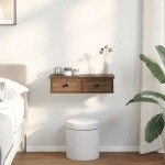 vidaXL Raft de perete cu sertare Stejar maro 60x28x15cm lemn prelucrat