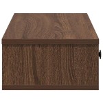 vidaXL Raft de perete cu sertare Stejar maro 60x28x15cm lemn prelucrat