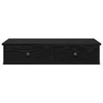vidaXL Raft de perete cu sertare negru 80x31x17 cm lemn prelucrat