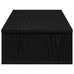 vidaXL Raft de perete cu sertare negru 80x31x17 cm lemn prelucrat
