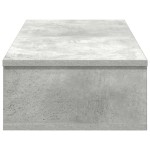 vidaXL Raft de perete cu sertare Gri beton 80x31x17 cm Lemn prelucrat