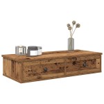 vidaXL Raft de perete cu sertare Lemn vechi 80x31x17 cm Lemn prelucrat vidaXL Raft de perete cu sertare Lemn vechi 80x31x17 cm Lemn prelucrat