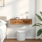 vidaXL Raft de perete cu sertare Lemn vechi 80x31x17 cm Lemn prelucrat vidaXL Raft de perete cu sertare Lemn vechi 80x31x17 cm Lemn prelucrat
