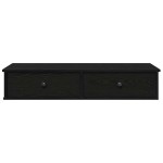 vidaXL Raft de perete cu sertare negru 100x37,5x19 cm lemn prelucrat