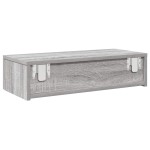 vidaXL Raft perete cu sertare Gri Sonoma 60x26,5x15cm Lemn prelucrat vidaXL Raft perete cu sertare Gri Sonoma 60x26,5x15cm Lemn prelucrat