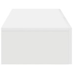 vidaXL Raft de perete cu sertare, alb, 80x33x17 cm, lemn prelucrat