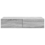 vidaXL Raft de perete cu sertare Gri Sonoma 80x31x17 cm Lemn prelucrat vidaXL Raft de perete cu sertare Gri Sonoma 80x31x17 cm Lemn prelucrat