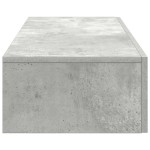vidaXL Raft de perete cu sertare Gri beton 100x36x19 cm Lemn prelucrat