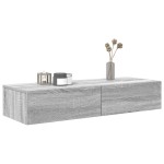 vidaXL Raft de perete cu sertare Gri Sonoma 100x36x19cm Lemn prelucrat