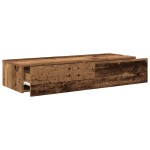 vidaXL Raft de perete cu sertare Lemn vechi 100x36x19cm Lemn prelucrat