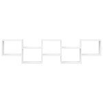 vidaXL Raft cubic de perete cu 5 compartimente alb lemn prelucrat