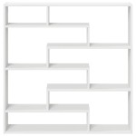 vidaXL Raft cubic de perete cu 7 compartimente alb lemn prelucrat