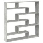 vidaXL Raft cubic perete cu 7 compartimente gri beton lemn prelucrat