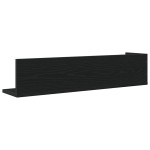 vidaXL Rafturi de perete 2 buc. negru, 75x16,5x16,5 cm, lemn prelucrat vidaXL Rafturi de perete 2 buc. negru, 75x16,5x16,5 cm, lemn prelucrat
