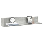 vidaXL Rafturi perete 2 buc. gri beton 100x16,5x16,5 cm lemn prelucrat vidaXL Rafturi perete 2 buc. gri beton 100x16,5x16,5 cm lemn prelucrat