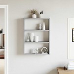 vidaXL Raft de perete, gri sonoma, 43x9x60 cm, lemn prelucrat vidaXL Raft de perete, gri sonoma, 43x9x60 cm, lemn prelucrat