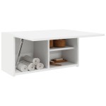 vidaXL Dulap de perete de baie, alb, 60x25x30 cm, lemn prelucrat vidaXL Dulap de perete de baie, alb, 60x25x30 cm, lemn prelucrat