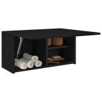 vidaXL Dulap de perete de baie, negru, 60x25x30 cm, lemn prelucrat vidaXL Dulap de perete de baie, negru, 60x25x30 cm, lemn prelucrat