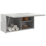 vidaXL Dulap perete baie, gri beton, 60x25x30 cm, lemn prelucrat vidaXL Dulap perete baie, gri beton, 60x25x30 cm, lemn prelucrat