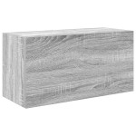 vidaXL Dulap perete baie, gri sonoma, 60x25x30 cm, lemn prelucrat vidaXL Dulap perete baie, gri sonoma, 60x25x30 cm, lemn prelucrat