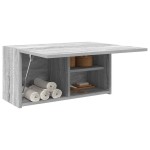 vidaXL Dulap perete baie, gri sonoma, 60x25x30 cm, lemn prelucrat vidaXL Dulap perete baie, gri sonoma, 60x25x30 cm, lemn prelucrat