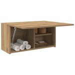 vidaXL Dulap perete baie stejar artizanal, 60x25x30 cm, lemn prelucrat vidaXL Dulap perete baie stejar artizanal, 60x25x30 cm, lemn prelucrat