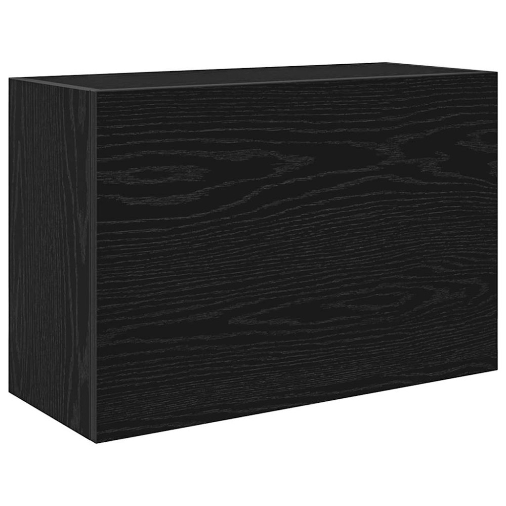 vidaXL Dulap de perete de baie, negru, 60x25x40 cm, lemn prelucrat