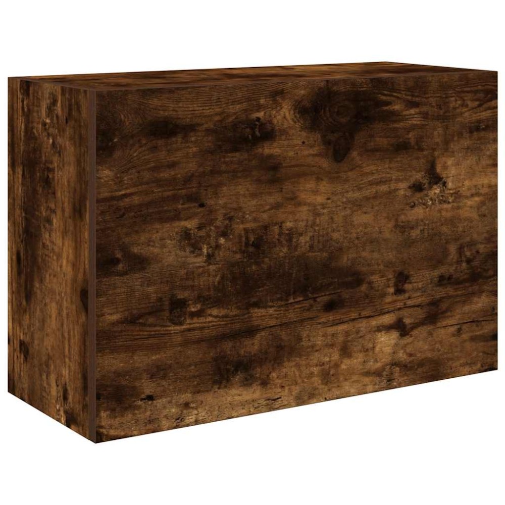 vidaXL Dulap perete baie, stejar fumuriu, 60x25x40 cm, lemn prelucrat