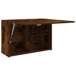 vidaXL Dulap perete baie, stejar fumuriu, 60x25x40 cm, lemn prelucrat