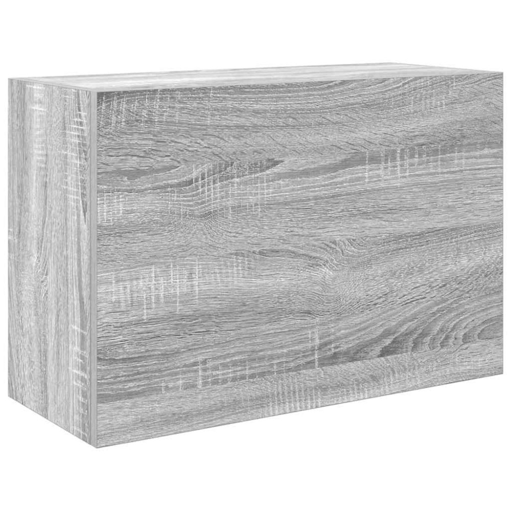 vidaXL Dulap perete baie, gri sonoma, 60x25x40 cm, lemn prelucrat