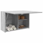 vidaXL Dulap perete baie, gri sonoma, 60x25x40 cm, lemn prelucrat vidaXL Dulap perete baie, gri sonoma, 60x25x40 cm, lemn prelucrat