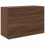 vidaXL Dulap perete de baie, stejar maro, 60x25x40 cm, lemn prelucrat