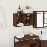 vidaXL Dulap perete de baie, stejar maro, 60x25x40 cm, lemn prelucrat