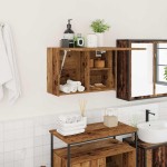 vidaXL Dulap perete de baie, lemn vechi, 60x25x40 cm, lemn prelucrat