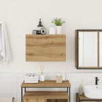 vidaXL Dulap perete baie stejar artizanal, 60x25x40 cm, lemn prelucrat vidaXL Dulap perete baie stejar artizanal, 60x25x40 cm, lemn prelucrat
