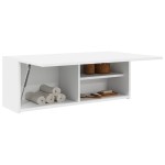 vidaXL Dulap de perete de baie, alb, 80x25x30 cm, lemn prelucrat vidaXL Dulap de perete de baie, alb, 80x25x30 cm, lemn prelucrat