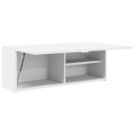 vidaXL Dulap de perete de baie, alb, 80x25x30 cm, lemn prelucrat vidaXL Dulap de perete de baie, alb, 80x25x30 cm, lemn prelucrat