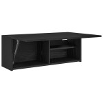 vidaXL Dulap de perete de baie, negru, 80x25x30 cm, lemn prelucrat vidaXL Dulap de perete de baie, negru, 80x25x30 cm, lemn prelucrat