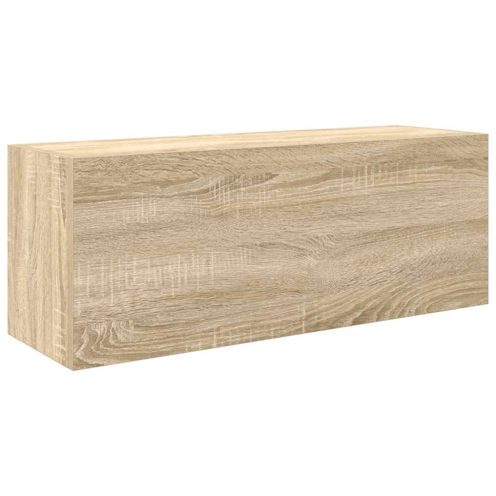 vidaXL Dulap perete baie, stejar sonoma, 80x25x30 cm, lemn prelucrat
