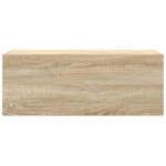 vidaXL Dulap perete baie, stejar sonoma, 80x25x30 cm, lemn prelucrat