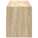 vidaXL Dulap perete baie, stejar sonoma, 80x25x30 cm, lemn prelucrat