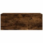 vidaXL Dulap perete baie, stejar fumuriu, 80x25x30 cm, lemn prelucrat