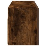 vidaXL Dulap perete baie, stejar fumuriu, 80x25x30 cm, lemn prelucrat