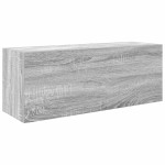 vidaXL Dulap perete baie, gri sonoma, 80x25x30cm, lemn prelucrat vidaXL Dulap perete baie, gri sonoma, 80x25x30cm, lemn prelucrat