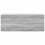 vidaXL Dulap perete baie, gri sonoma, 80x25x30cm, lemn prelucrat vidaXL Dulap perete baie, gri sonoma, 80x25x30cm, lemn prelucrat