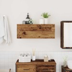 vidaXL Dulap perete de baie, lemn vechi, 80x25x30 cm, lemn prelucrat