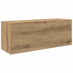 vidaXL Dulap perete baie stejar artizanal, 80x25x30 cm, lemn prelucrat vidaXL Dulap perete baie stejar artizanal, 80x25x30 cm, lemn prelucrat
