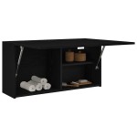 vidaXL Dulap de perete de baie, negru, 80x25x40 cm, lemn prelucrat vidaXL Dulap de perete de baie, negru, 80x25x40 cm, lemn prelucrat