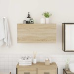 vidaXL Dulap perete baie, stejar sonoma, 80x25x40 cm, lemn prelucrat